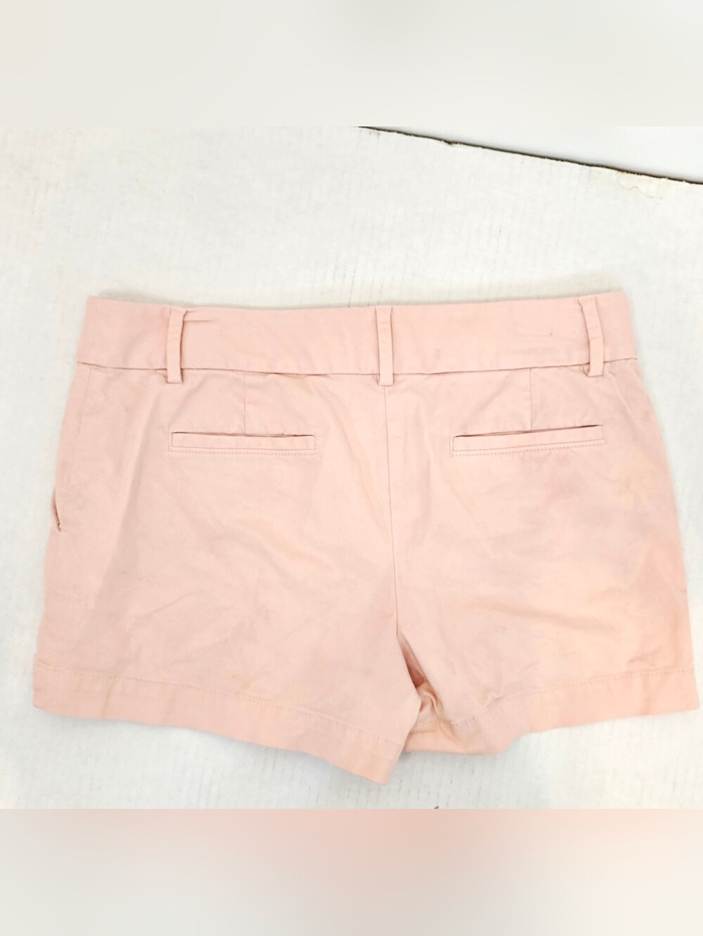 LOFT Riviera Shorts Peach Pink Chino Flat Front Casual Summer Preppy Stretch - Picture 3 of 5